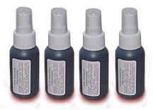 Atomized carbon suspended in a hypoallergenic dye formula for the efficient and effective penetration of dermal tissue for laser epilation.  One bottle is adequate to cover about 120 square inches (a man's chest and abdomen or woman's legs) 5 times.